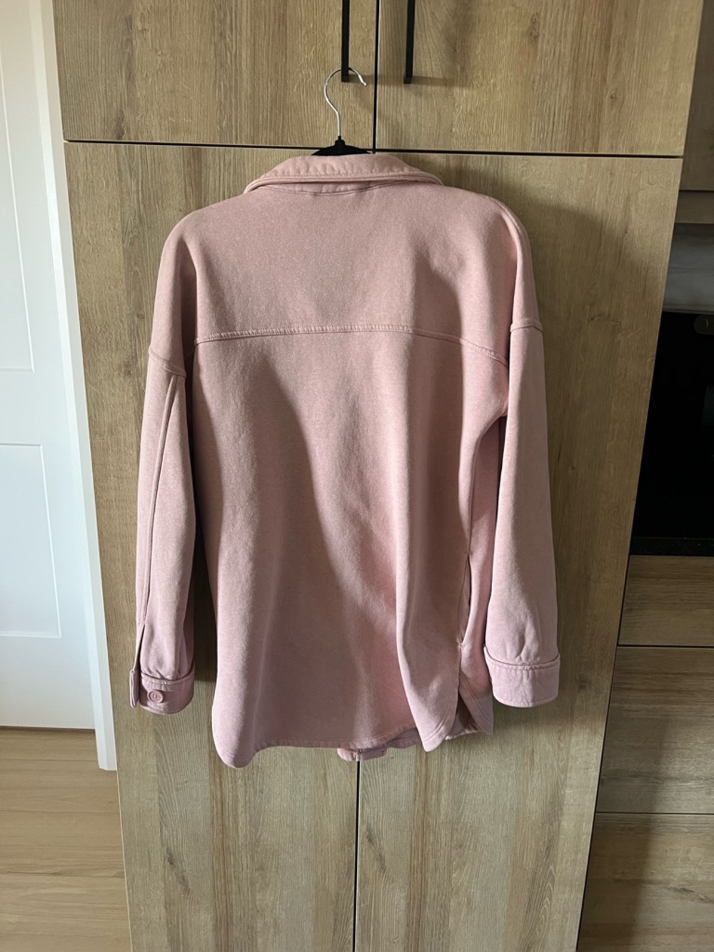 Lazypants Fleece Shacket in Rose - Picture 11 of 13